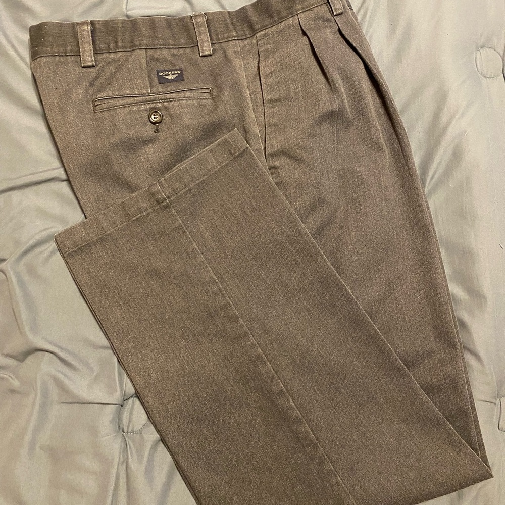 Dockers Charcoal Grey Dress Pants Classic Fit
